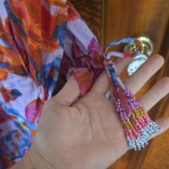 Colorful Floral Long Sleeve Dress - Picture 5 of 5